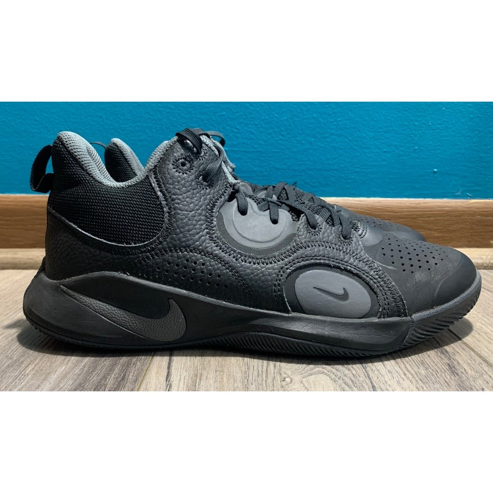 Nike Fly By Mid Men's Size 7.5 Black Basketball Lace Up CU3501-004 Sneakers